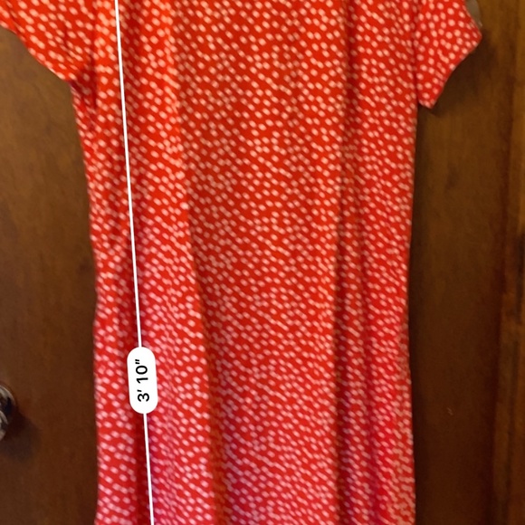 Red polka dot print dress - Picture 3 of 5